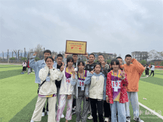 隆回中小學生田徑運動會帷幕 司門前鎮中心學校初中組第一