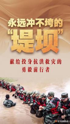 永遠沖不垮的“堤壩”——獻給投身抗洪救災的勇毅前行者